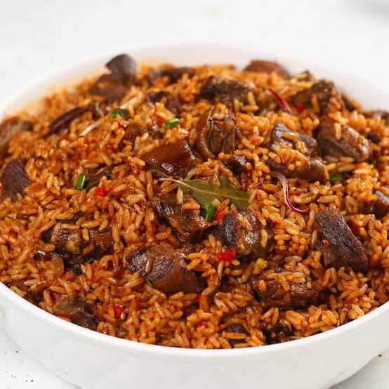 Jollof with Beef