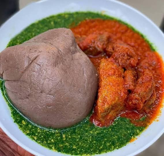 Amala & Ewedu with Beef