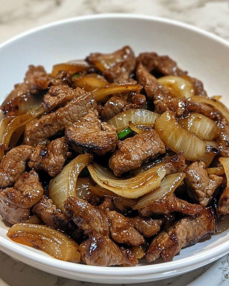 Shredded beef in oyster sauce